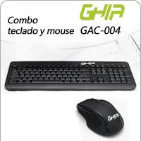 Esta es la imagen de kit teclado multimedia y mouse usb ghia color negro alambrico