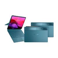 Esta es la imagen de lenovo idea yoga tab plus con teclado y pluma / tb520fu / qualcomm snapdragon 8 gen3 8c 3.3ghz / 16gb ram ddr5 / 256gb / 12.7 3k 2944x1840 / 6 bocinas harman/kardon / tidal teal / android 14 / 1yr cs