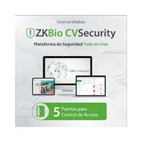 Esta es la imagen de licencia para zkbio cvsecurity permite gestionar hasta 5 puertas para control de acceso