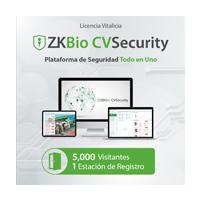 Esta es la imagen de licencia para zkbio cvsecurity permite la gestion de 5 mil visitantes y 1 estacion de registro