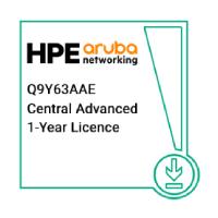 Esta es la imagen de licenciamiento de central hpe aruba q9y63aae anw ap advanced 1y e-stu
