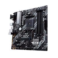 Esta es la imagen de mb asus b450 amd s-am4 5a gen /4x ddr4 2666 /hdmi /dvi-d /d-sub /m.2 /6x usb 3.2 /micro atx /gama media