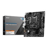 Esta es la imagen de mb msi h510m intel s-1200 10a gen/2xddr4 2666mhz/pcie 3.0/hdmi/vga/4xusb 3.1/m.2/micro atx/gama basica