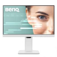 Esta es la imagen de monitor benq conusmo gw2486tc 23.8 1920x1080 hdmi 1.4x1 usb tipo c x1 display port x1 con microfono y cascadeo de imagen ajuste pivot bocinas 2wx2 blanco tecnologia eye care tres años de garantia