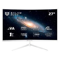 Esta es la imagen de monitor gamer balam rush andromeda mag27y / curvo / 27 pulg / va / full hd / 180 hz / 1 ms / r1800 / vesa 100 / rgb / overclock 200 hz / freesync / flicker free / low blue light / blanco / br-942997