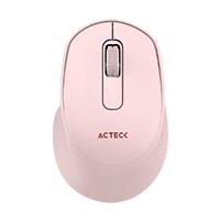 Esta es la imagen de mouse acteck optimize ergo mi470 / inalambrico / receptor usb / optico / 1600 dpi ajustable / 2 botones scroll / ergonomico / click silencioso / win mac / rosa / ac-939881