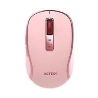 Esta es la imagen de mouse acteck optimize trip pro mi580 / inalambrico / 1600 dpi ajustable / 6 botones scroll / recargable / dual dongle usb 2.4 ghz 2 bluetooth / win mac android / rosa / ac-939614