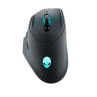Esta es la imagen de mouse optico dell gamer | aw620m | inalambrico cableado | usb | dark side of the moon | 570-bbbt |