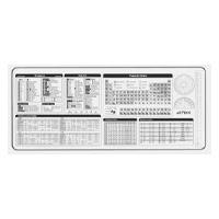 Esta es la imagen de mouse pad xl acteck flow world mt494h / tela + goma / diseño herramientas / alta resistencia / antidestizante / blanco / ac-941082