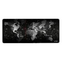 Esta es la imagen de mouse pad xl acteck flow world mt494w / diseño mundo / tela + goma / alta resistencia / antidestizante / negro /ac-941037
