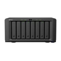 Esta es la imagen de nas synology ds1825+/ 8 bahias ampliables hasta 18/nucleo cuadruple 2.2ghz/8gb ddr4 ampliable a 32gb/2.5gbe lan x2/usb 3.2 x3 /hot-swap/soporta m.2 2280 nvme/ no incluye discos