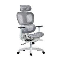 Esta es la imagen de silla acteck flux pro ec757 / ergonomica / max 150 kg / piston clase 4 / reposabrazos 3d / reposapies / cabecera ajustable / inclinacion 135 grados / tela transpirable / blanco / ac-940276