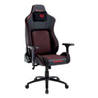 Esta es la imagen de silla gamer balam rush ultimate superb / reposacabeza magnetico memory foam / cojin lumbar / reposabrazo 4d / max 150 kg / inclinacion 135° / piston clase 4 / tamaño xl / negro - rojo / br-940498