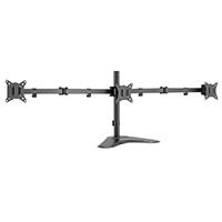 Esta es la imagen de soporte acteck enforce zone-b sm435 / de escritorio / 3 monitores / 17 - 32 pulg / hasta 9 kg por brazo / inclinacion y giro ajustable / vesa 75 - 100 mm / organizador de cables / negro / ac-939676