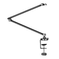 Esta es la imagen de soporte  acteck para microfono enforce zone micro bm400 / inclinacion y giro ajustable / 1 kg / led rgb / alcance 357 mm / fijacion c-clamp / advanced series / negro / ac-939706