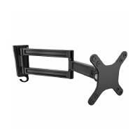 Esta es la imagen de soporte de pared de doble giro para monitor - montura vesa para pantallas de hasta 27 pulgadas startech.com