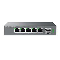 Esta es la imagen de switch grandstream gwn7700m/ switches de red multi-gigabit de 2.5g no administrable / 5 puertos rj45 de 100/1000/2500mbps / 1 puerto de fibra sfp