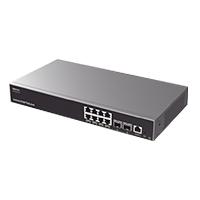 Esta es la imagen de switch grandstream gwn7811/ switch capa 3 administrable / 8 puertos 10/100/1000 mbps 2 puertos sfp 10 gigabit / compatible con gwn cloud.