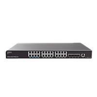 Esta es la imagen de switch grandstream gwn7813p/ switch capa 3 poe administrable / 24 puertos 10/100/1000 mbps 4 puertos sfp de 10 gigabits / hasta 360w / compatible con gwn cloud.