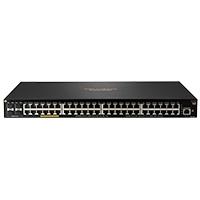 Esta es la imagen de switch hp aruba jl557a 2930f 48g rj45 poe 740w y 4 sfp 1g administrable  l3