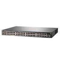 Esta es la imagen de switch hpe aruba jl256a 2930f 48g rj45 poe 370w y 4 sfp 1/10ge administrable l3