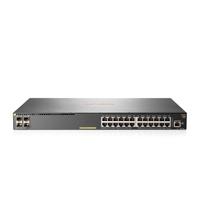 Esta es la imagen de switch hpe aruba jl261a 2930f 24g rj45 poe 370w y 4 sfp 1g administrable l3