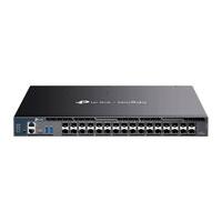 Esta es la imagen de switch omada | tp-link | sx6632yf | l3 stackable de 26 puertos sfp+ 10g |  6 puertos sfp28 25g | stacking físico | funciones l3 enterprise | rip