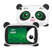 Esta es la imagen de tablet kids /a333 pentacore/ 7 pulg ips /4gb ram/64gb /usb c/2cam/wifi/bluetooth/2500mah/android 15 /panda ojos verdes