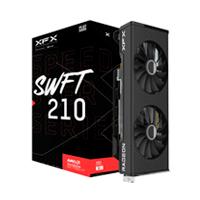 Esta es la imagen de tarjeta de video xfx amd radeon rx 7700 xt speedster swft 210 dual fan / 12gb/ gddr6/ pcie 4.0/192 bit/gama media