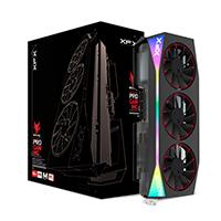 Esta es la imagen de tarjeta de video xfx mercury rx 9070 xt magnetic air/ rgb/16gb/ gddr6/ pcie 5.0/256 bit/gama alta