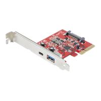 Esta es la imagen de tarjeta pci express usb-c de 2 puertos 10gbps usb-a  and  usb-c - tarjeta adaptadora controladora usb 3.2 gen 2 (10gbps) startech