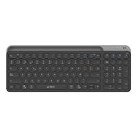 Esta es la imagen de teclado acteck inspire trek ti747 / inalambrico / multidispositivo dual / windows - mac - android / español / 99 teclas / multimedia / dongle usb - bt 5.1 - cable usb / recargable / negro / ac-940108
