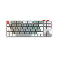 Esta es la imagen de teclado gamer balam rush level pro gk990 / dual recargable / usb - bt - dongle / 5 dispositivos / recargable / 88 teclas / español / win - mac- android / rgb / mecanico /  blanco / br-940689