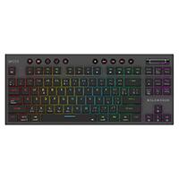 Esta es la imagen de teclado gamer dominate expert gk959 / inalambrico dual / mecanico / ilumnacion rgb / recargable / 87 teclas / win - mac - android - consolas de juego / español / dongle-bt 5.0 / negro / br-940405
