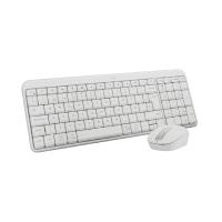 Esta es la imagen de teclado y mouse logitech mk250 compacto bluetooth blanco