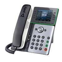 Esta es la imagen de telefono ip hp poly 82m92aa edge e300/telfono ip 32 lineas pantalla a color 3.5 puerto gigabit 2 usb-c 1 poe bluetooth nfc