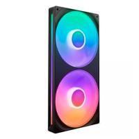 Esta es la imagen de unidad de ventilador monocasco nzxt f280 rgb core / negro/ 280mm con 2 ventiladores rgb de 140mm / control de velocidad e iluminación / alta presión estática y flujo de aire / 8 led argb / rf-u28hf-b