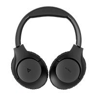 Esta es la imagen de audifonos acteck zion pro hp645 / inalambricos / diadema plegable / bluetooth / microfono integrado / bajo profundo / negro / ac-935357