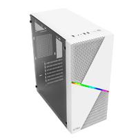 Esta es la imagen de gabinete acteck draco gm450 / atx/ micro atx / itx / usb 2.0 x 2 / fuente de poder 500 w incluida / blanco / ac-935722