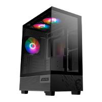 Esta es la imagen de gabinete gaming msi pagpanom110a / media torre / atx/micro atx/mini itx/ negro/ sin fuente/pc/gamer