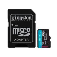 Esta es la imagen de memoria flash micro sd kingston sdxc canvas go plus 512gb 200mb/s uhs-i u3 v30 c/adaptador (sdcg4/512gb)