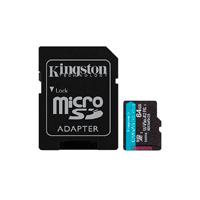 Esta es la imagen de memoria flash micro sd kingston sdxc canvas go plus 64gb 200mb/s uhs-i u3 v30 c/adaptador (sdcg4/64gb)