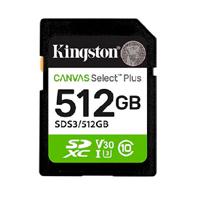 Esta es la imagen de memoria flash sd kingston sdxc canvas select 512gb 150mb/s c10 uhs-i u3 v30 (sds3/512gb)