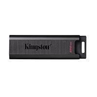 Esta es la imagen de memoria flash usb kingston data traveler max 256gb 1000r/900w gen 2 3.2 tipo c negro (dtmax/256gb)