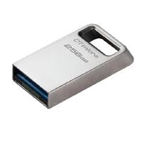 Esta es la imagen de memoria flash usb kingston data traveler micro 256gb gen 1 3.2 tipo a metal dtmc3g2/256gb