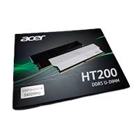 Esta es la imagen de memoria ram acer ht200 udimm ddr5 64gb 2x32gb 6400 mhz pc/color plata gaming bl.9bwwa.464