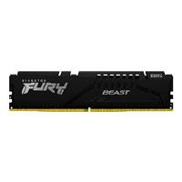 Esta es la imagen de memoria ram kingston dimm ddr5 8gb 5200mt/s fury beast black cl40 288pin 1.25v c/disipador de calor p/pc/gamer/alto rendimiento kf552c40bb-8