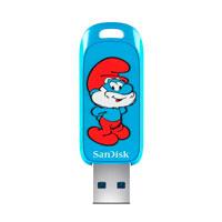 Esta es la imagen de memoria sandisk 128gb usb 3.2 smurfs papa pitufo lectura 130mb/s sdczis-128g-g46