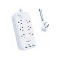 Esta es la imagen de supresor de picos vica 6 salidas 3 puertos usb