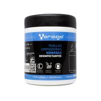 Esta es la imagen de toallas humedas desinfectantes vorago cln-107 bote 30pz